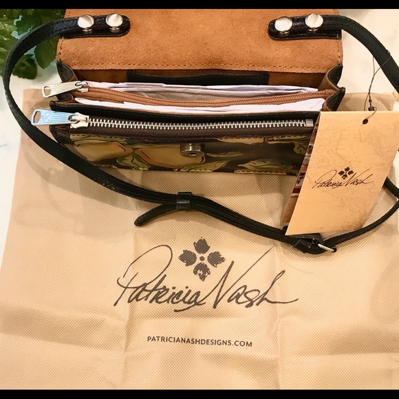 Patricia Nash Leather Positano Limon Crossbody. NWT - Picture 4 of 7